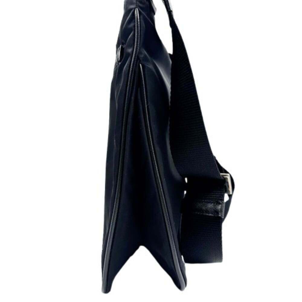 PRADA Black Leather Saffiano Shoulder Bag - Picture 5 of 9